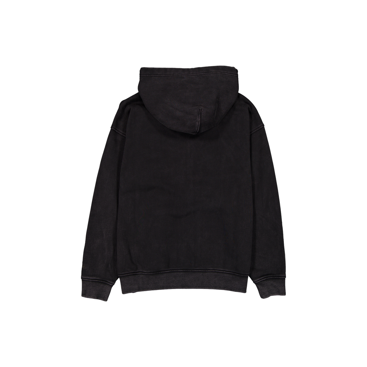 New Era Branded Cap Commuters Washed Black Full-Zip Hoodie