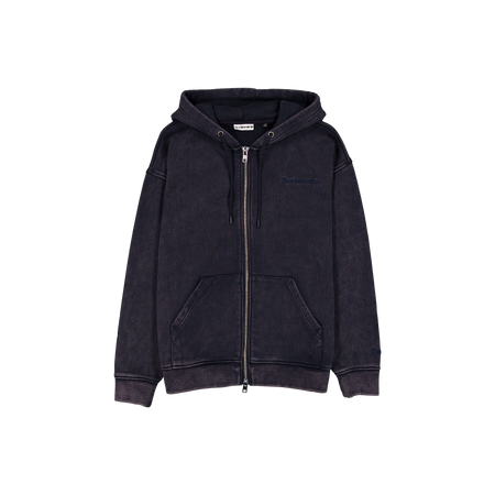 New Era Branded Cap Commuters Washed Navy Full-Zip Hoodie