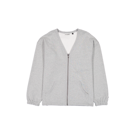 New Era Branded Alden Heather Gray Full-Zip Cardigan