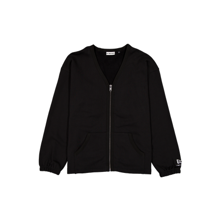 New Era Branded Alden Black Full-Zip Cardigan