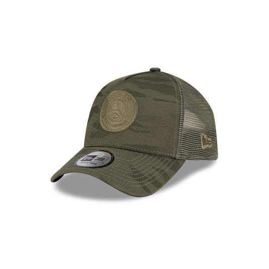 Paris Saint-Germain Tonal Camo Olive 9FORTY A-Frame Snapback Hat