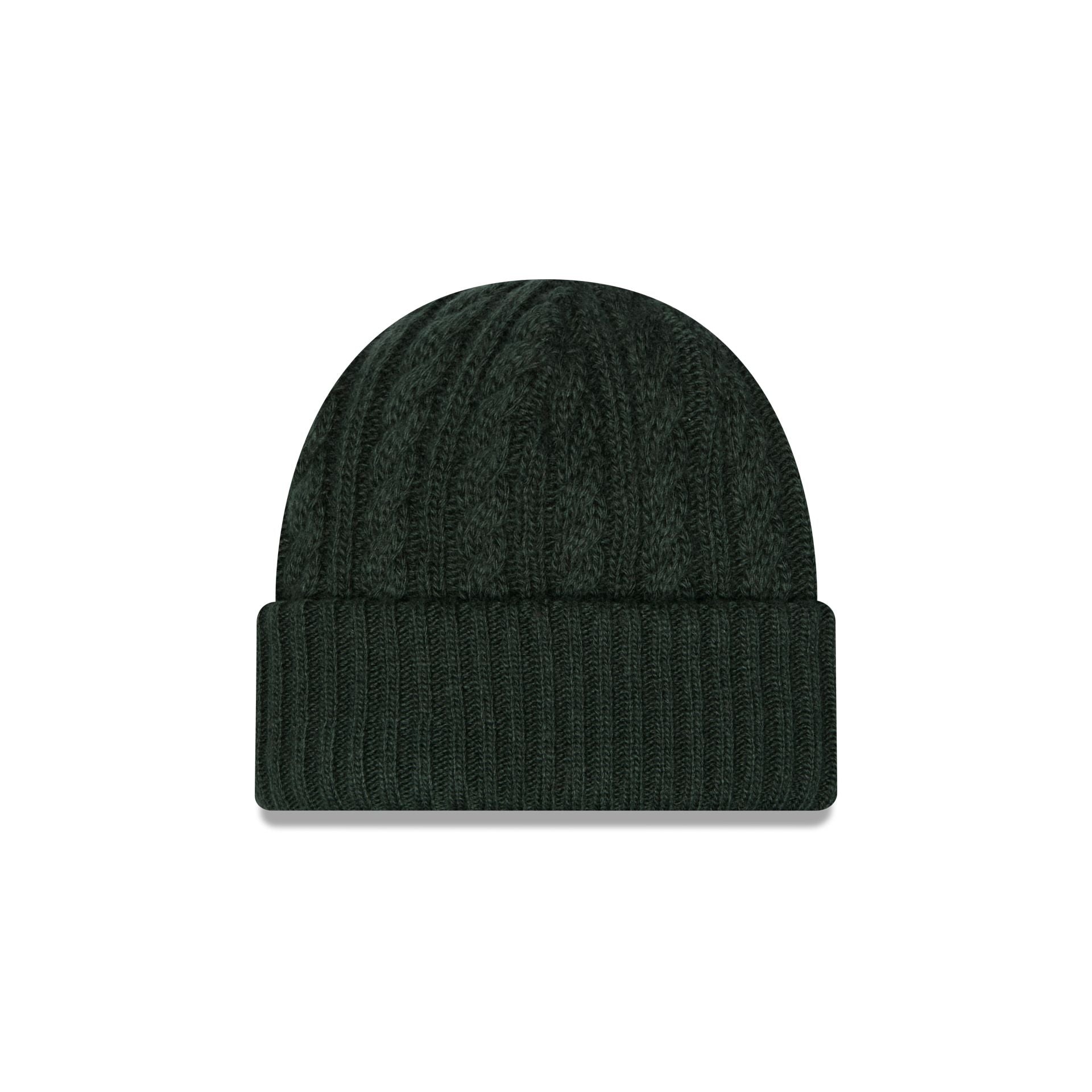 New Era Cap Woolen Emerald Cable Knit Beanie Hat