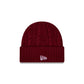 New Era Cap Woolen Cardinal Cable Knit Beanie Hat