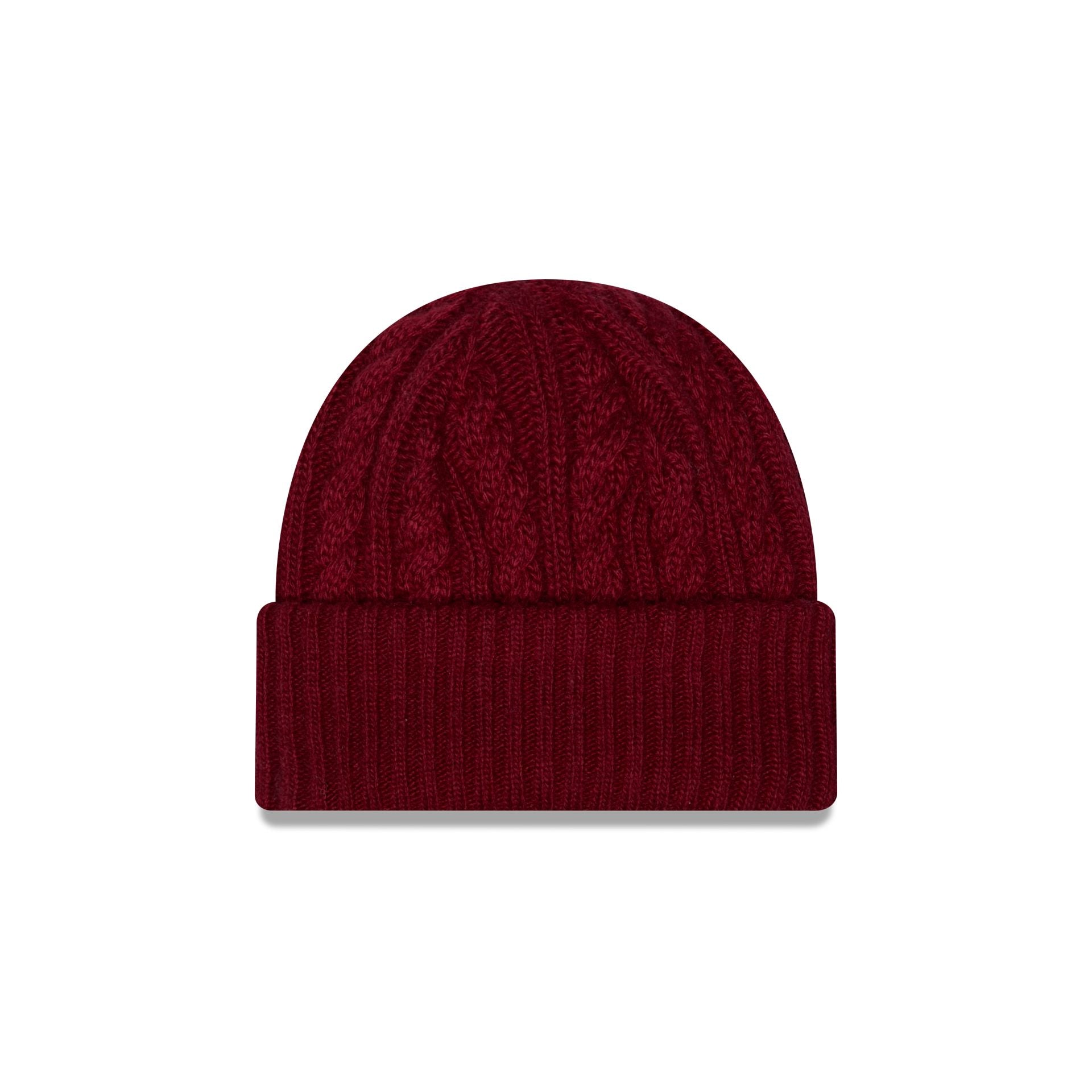 New Era Cap Woolen Cardinal Cable Knit Beanie Hat