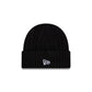 New Era Cap Woolen Black Cable Knit Beanie Hat
