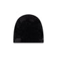 New Era Cap Fuzzy Black Cuffless Knit Beanie Hat