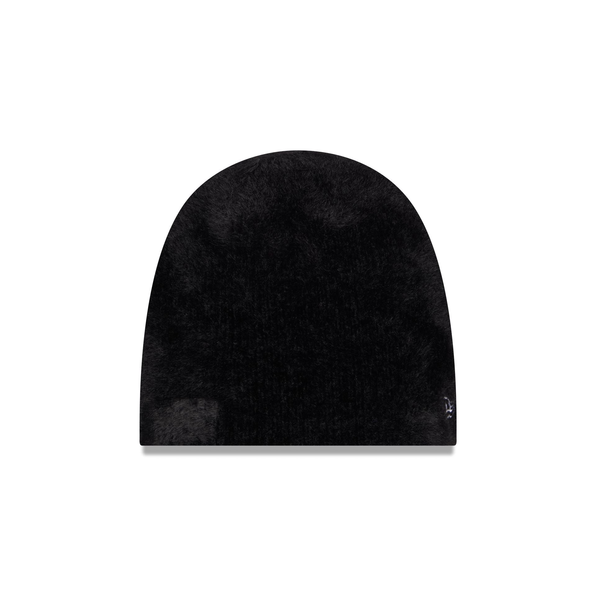 New Era Cap Fuzzy Black Cuffless Knit Beanie Hat