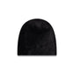 New Era Cap Fuzzy Black Cuffless Knit Beanie Hat