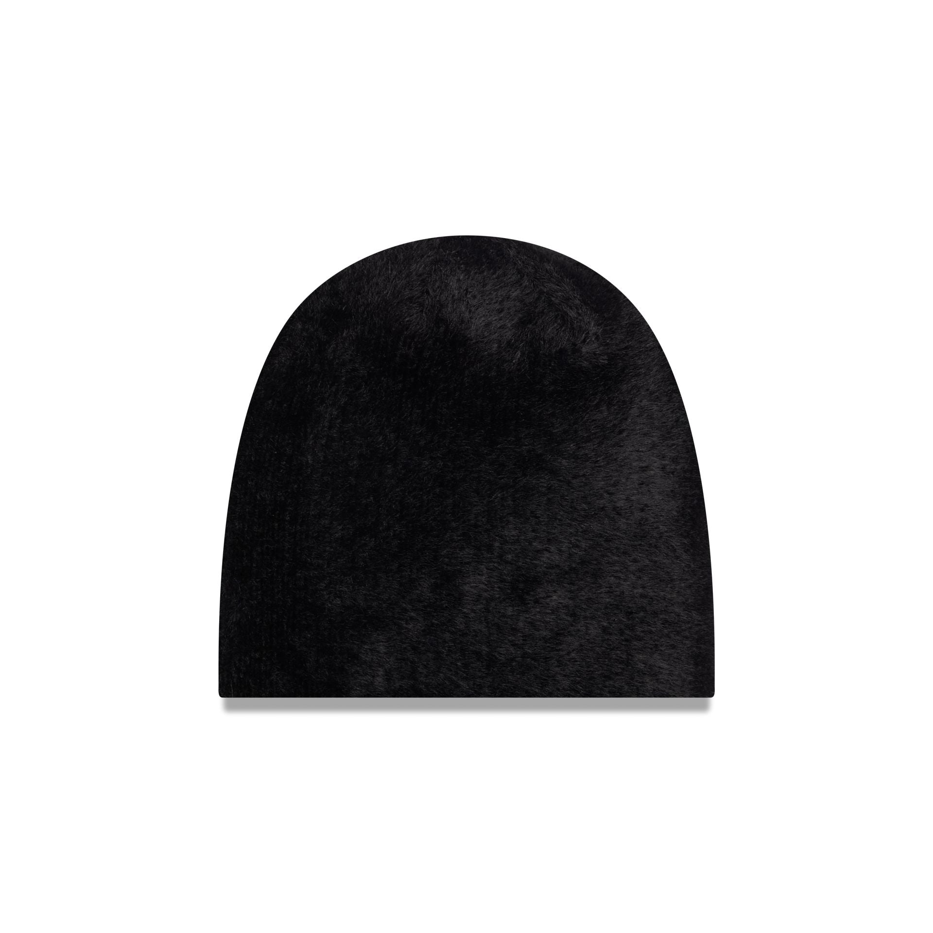 New Era Cap Fuzzy Black Cuffless Knit Beanie Hat