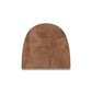 New Era Cap Fuzzy Khaki Cuffless Knit Beanie Hat