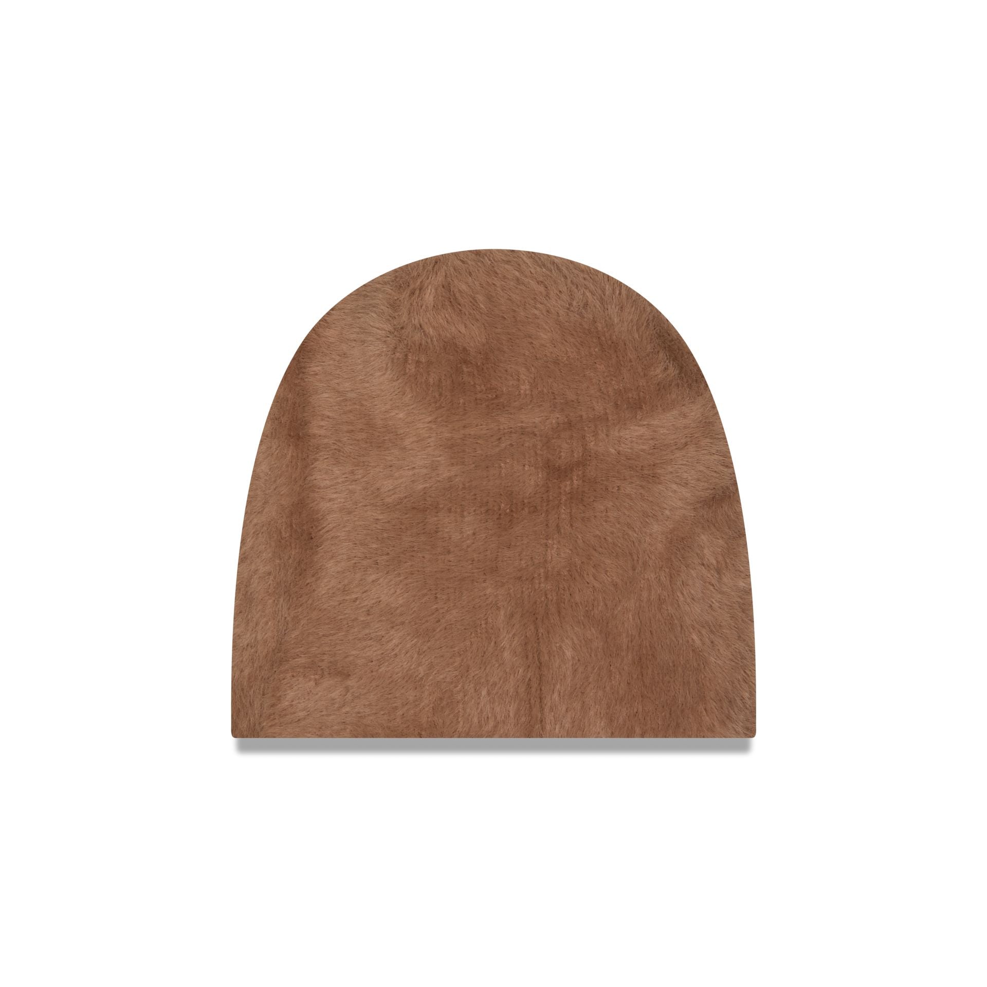 New Era Cap Fuzzy Khaki Cuffless Knit Beanie Hat
