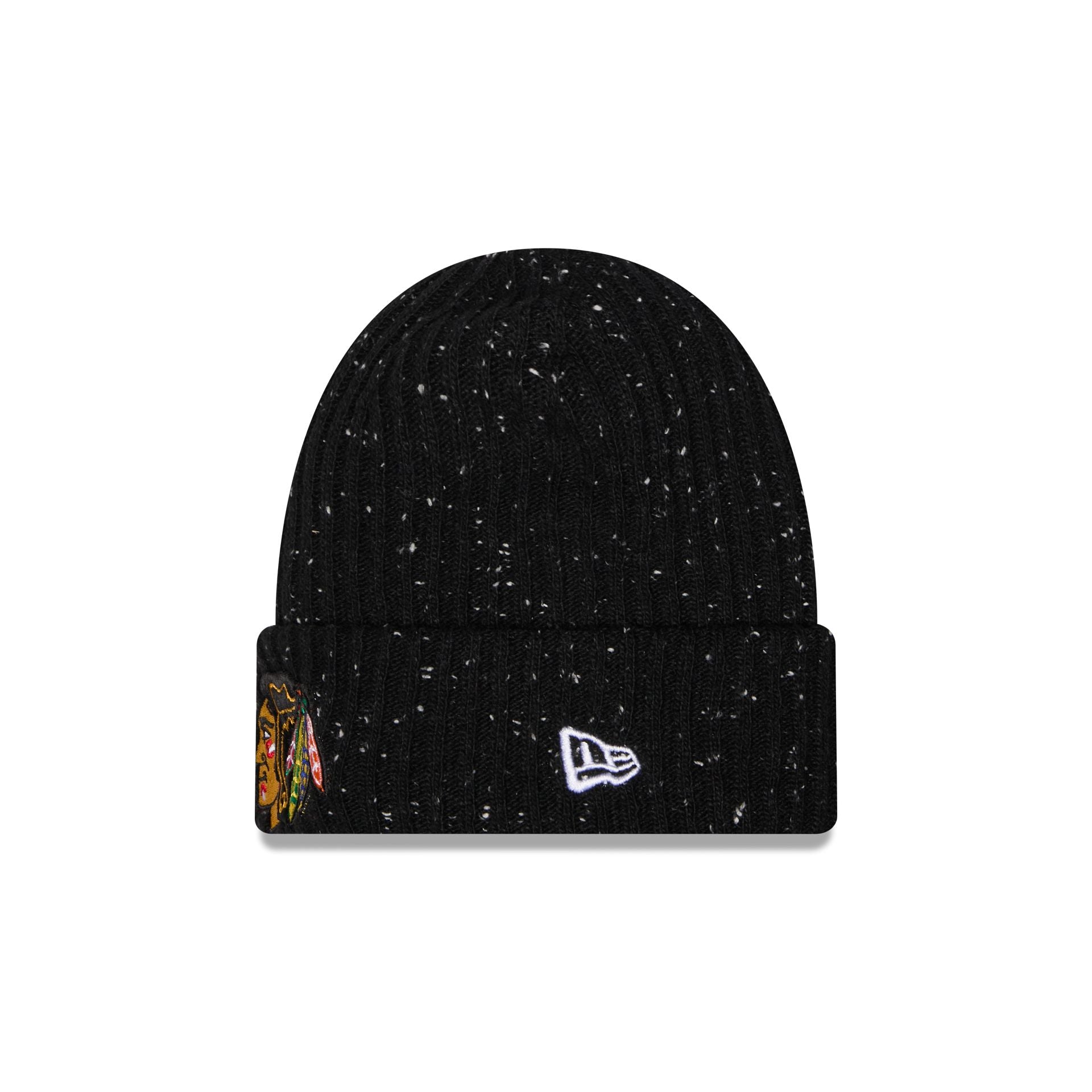 Chicago Blackhawks Speckled Cuff Knit Beanie Hat