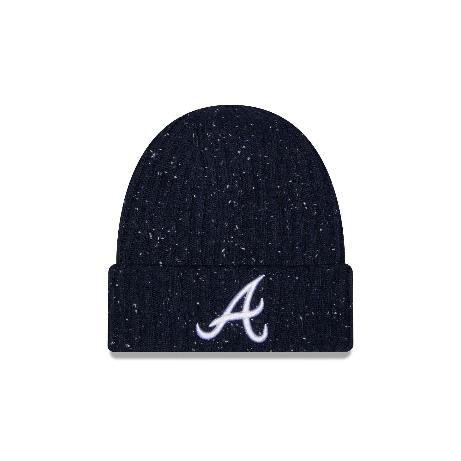Atlanta Braves Speckled Cuff Knit Beanie Hat