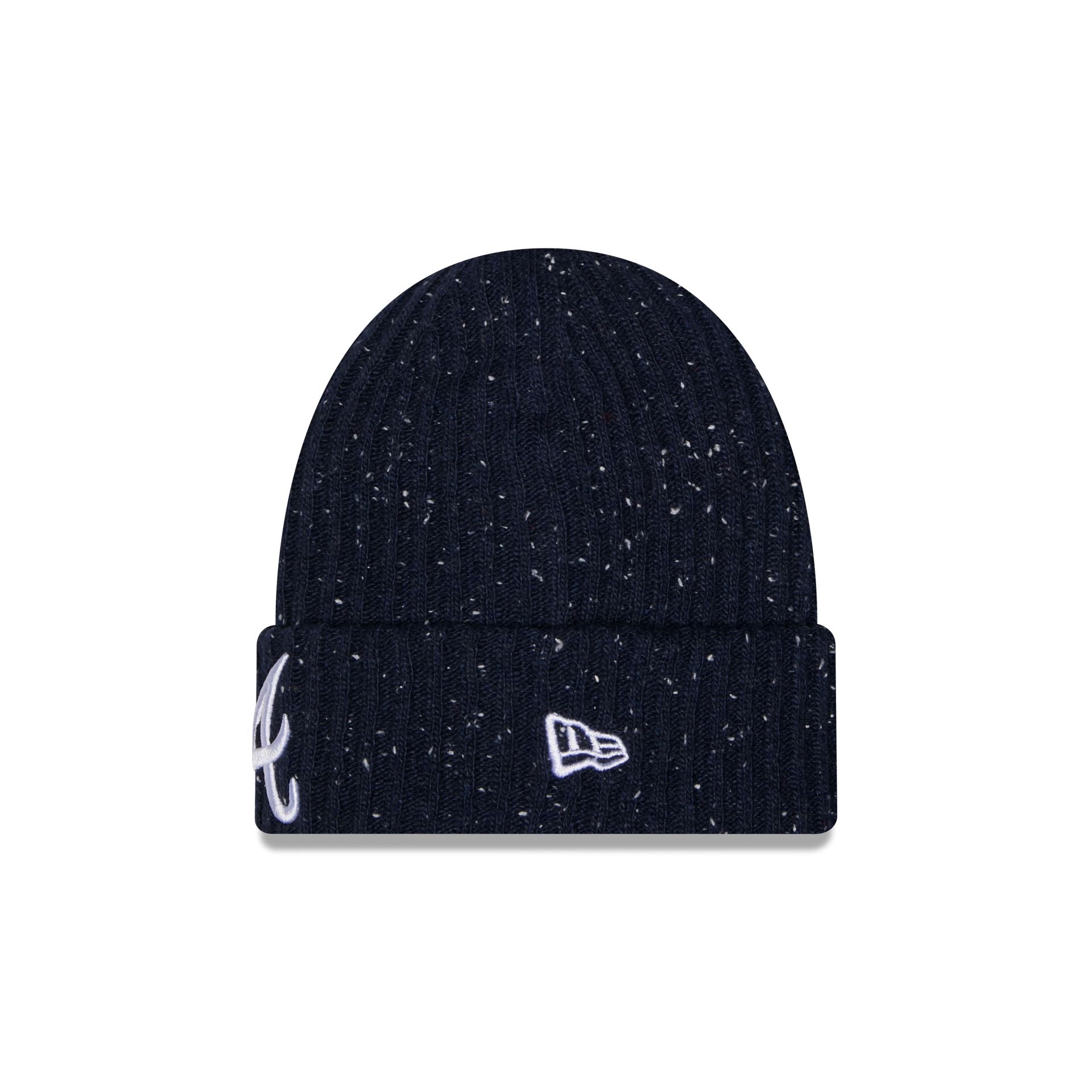 Atlanta Braves Speckled Cuff Knit Beanie Hat