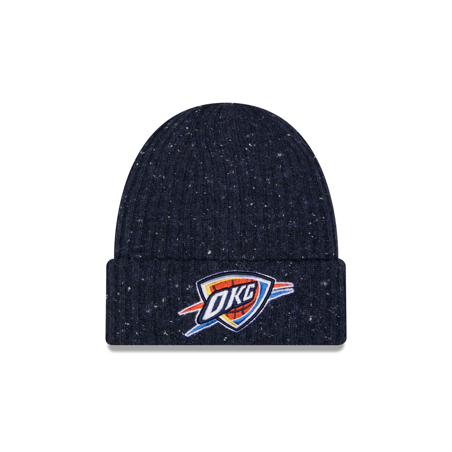 Oklahoma City Thunder Speckled Cuff Knit Beanie Hat