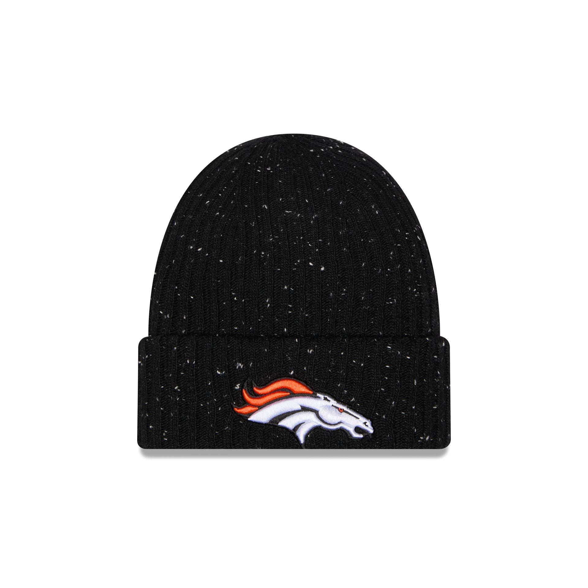 Denver Broncos Speckled Cuff Knit Beanie Hat