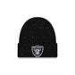 Las Vegas Raiders Speckled Cuff Knit Beanie Hat