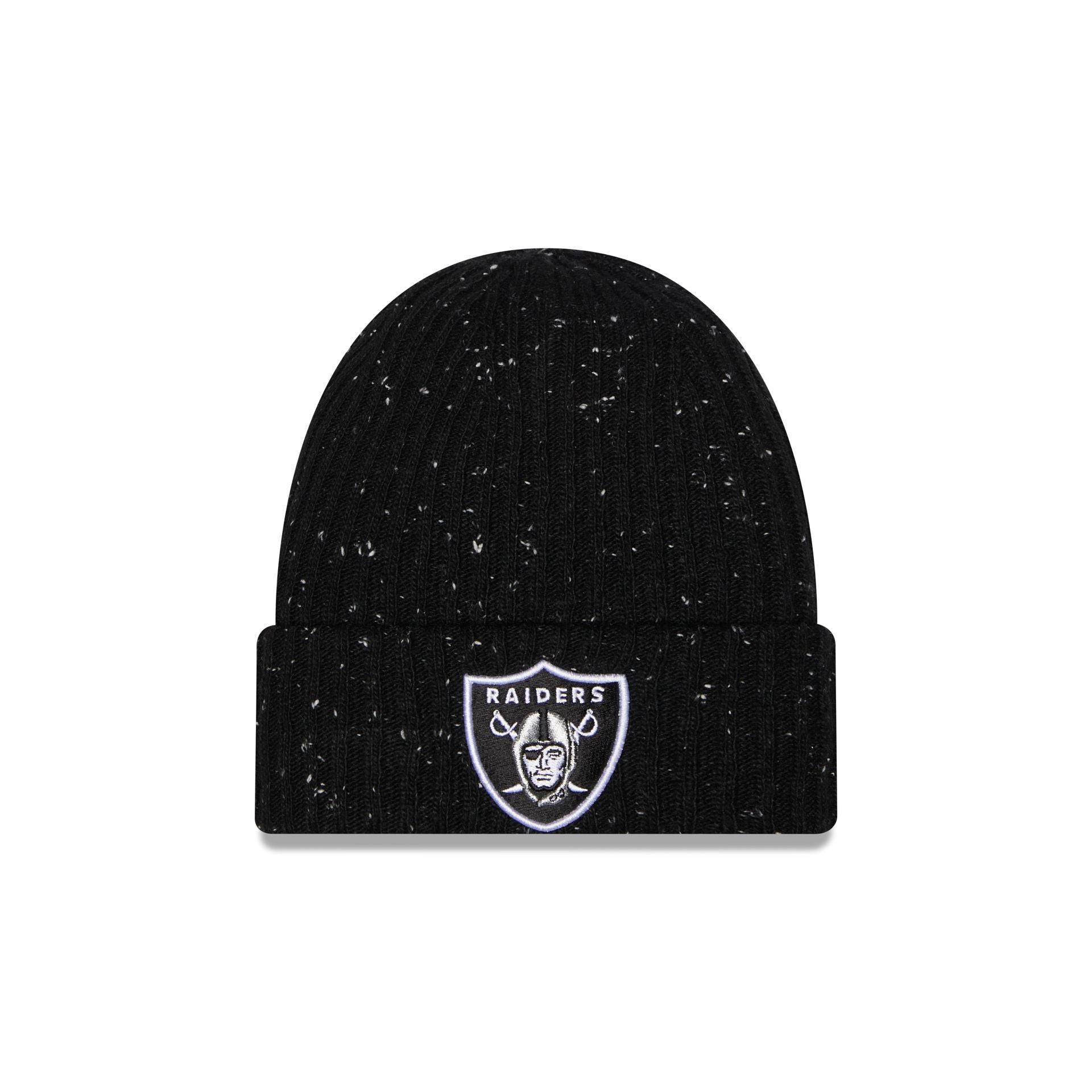 Las Vegas Raiders Speckled Cuff Knit Beanie Hat