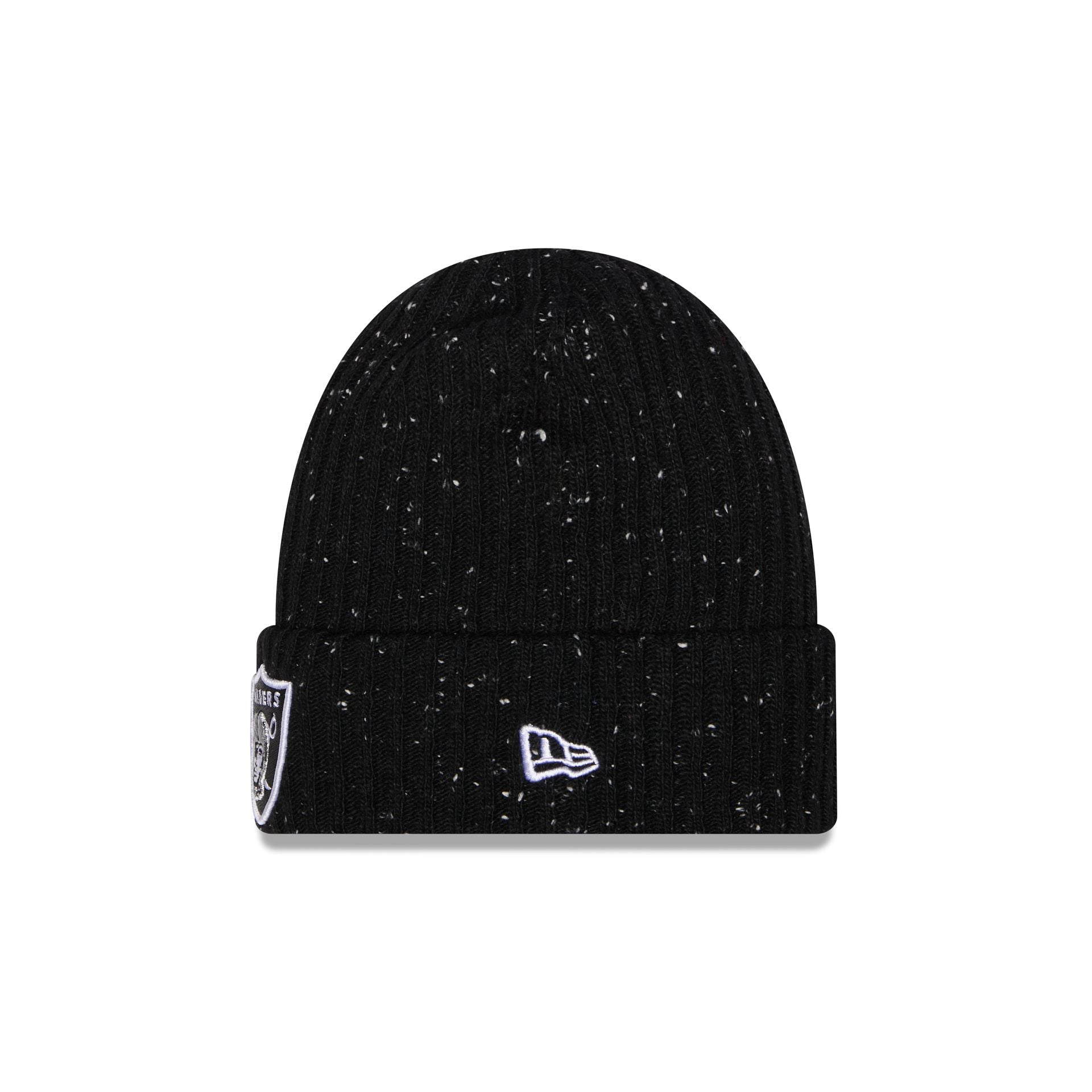 Las Vegas Raiders Speckled Cuff Knit Beanie Hat