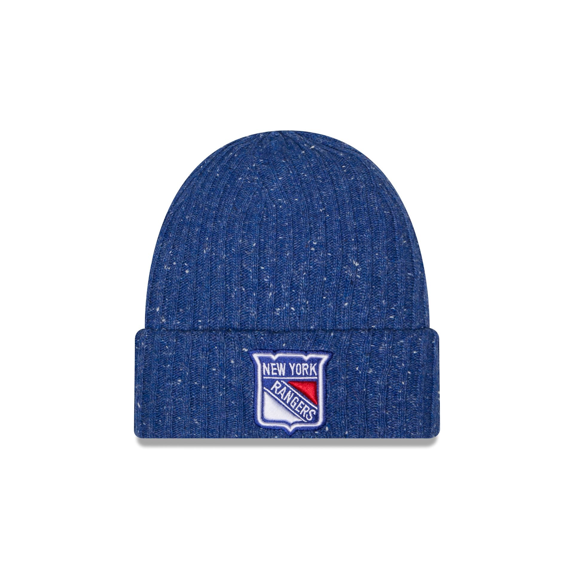 New York Rangers Speckled Cuff Knit Beanie Hat