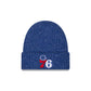 Philadelphia 76ers Speckled Cuff Knit Beanie Hat