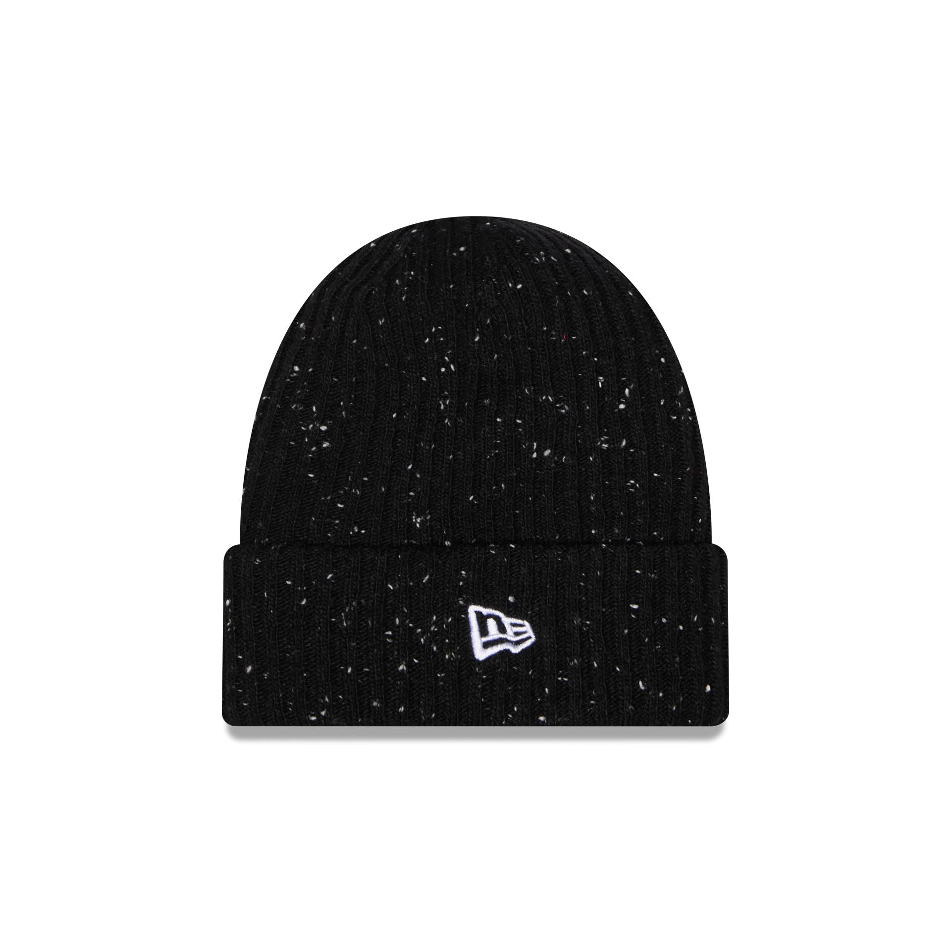 New Era Cap Speckled Black Cuff Knit Beanie Hat
