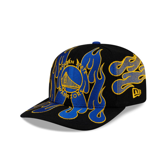 Nice Kicks x Golden State Warriors Y2K Flames 9FIFTY Original Fit Snapback Hat