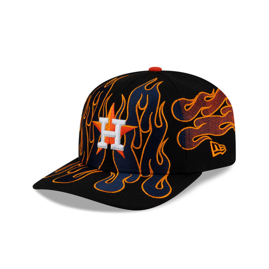Nice Kicks x Houston Astros Y2K Flames 9FIFTY Original Fit Snapback Hat