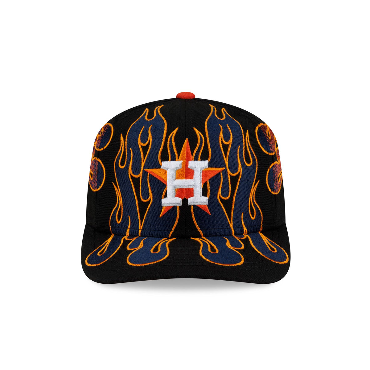 Nice Kicks x Houston Astros Y2K Flames 9FIFTY Original Fit Snapback Hat