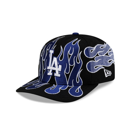 Nice Kicks x Los Angeles Dodgers Y2K Flames 9FIFTY Original Fit Snapback Hat