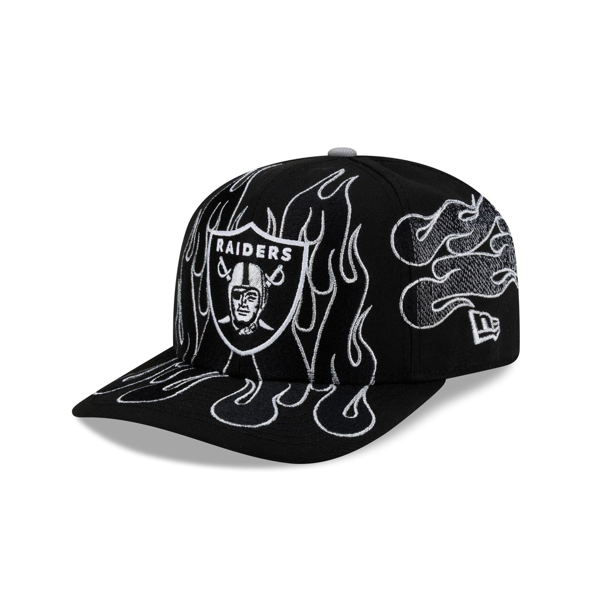 Nice Kicks x Las Vegas Raiders Y2K Flames 9FIFTY Original Fit Snapback Hat