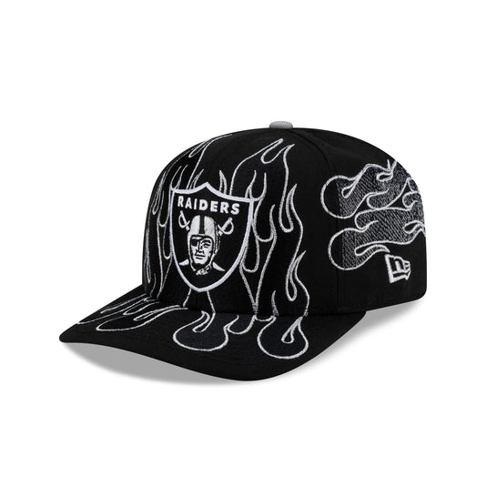 Nice Kicks x Las Vegas Raiders Y2K Flames 9FIFTY Original Fit Snapback Hat