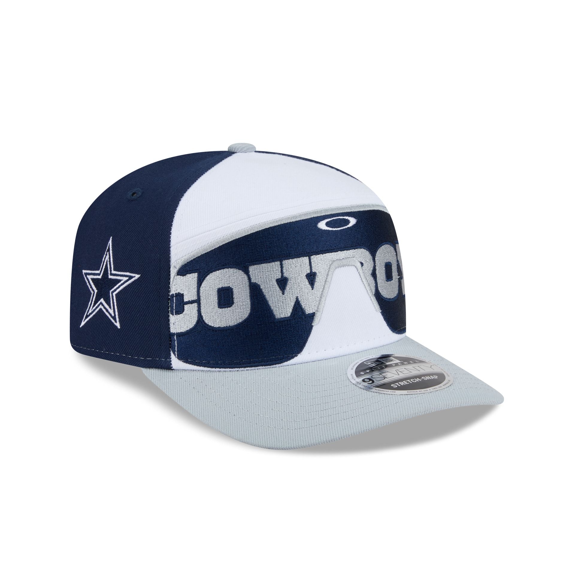 Oakley x Dallas Cowboys Sunglasses Split Panel 9SEVENTY Stretch-Snap Hat