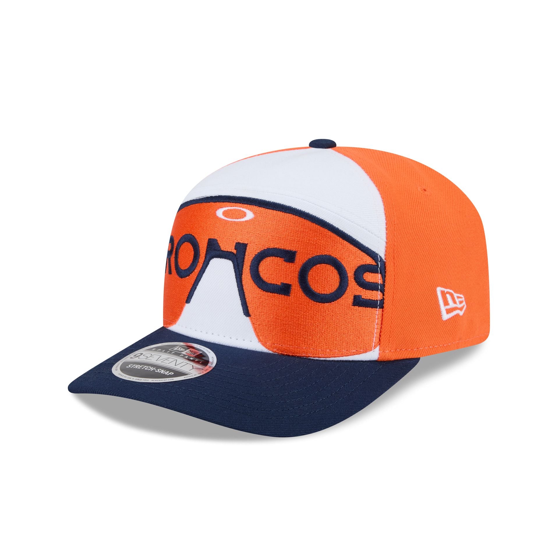 Oakley x Denver Broncos Sunglasses Split Panel 9SEVENTY Stretch-Snap Hat