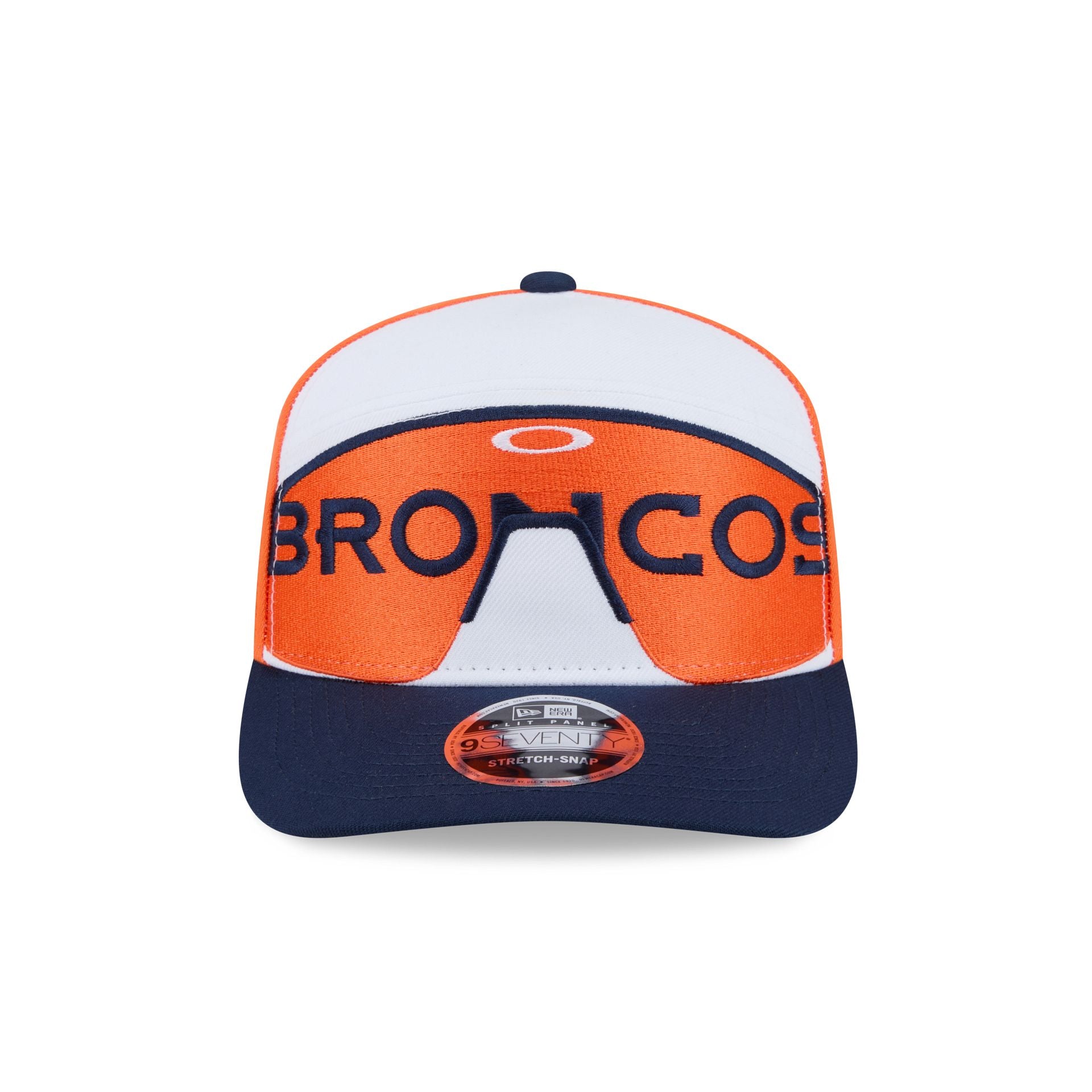 Oakley x Denver Broncos Sunglasses Split Panel 9SEVENTY Stretch-Snap Hat