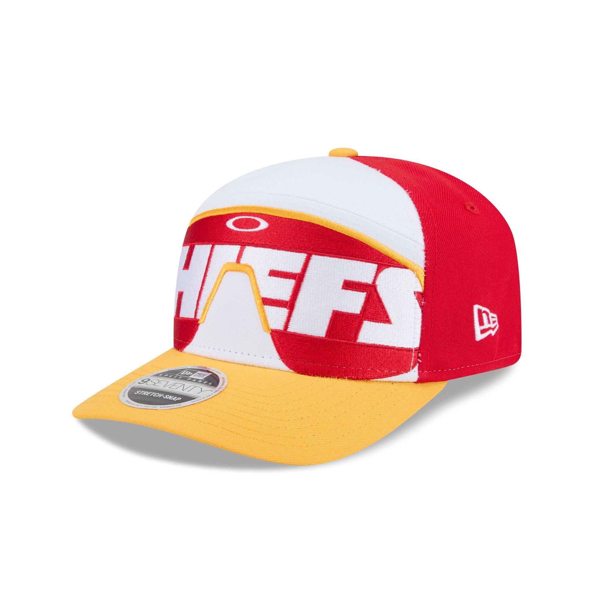 Oakley x Kansas City Chiefs Sunglasses Split Panel 9SEVENTY Stretch-Snap Hat