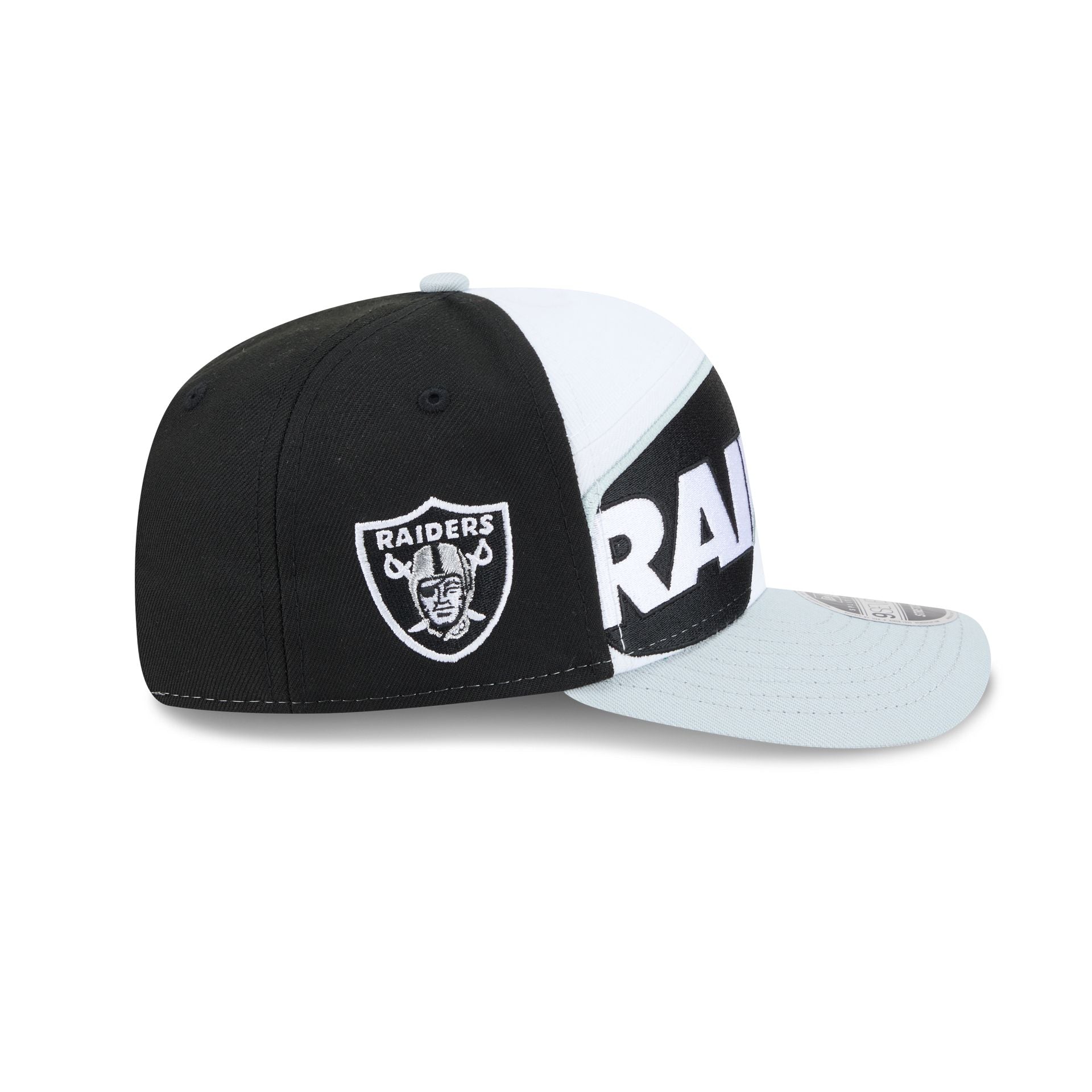 Oakley x Las Vegas Raiders Sunglasses Split Panel 9SEVENTY Stretch-Snap Hat
