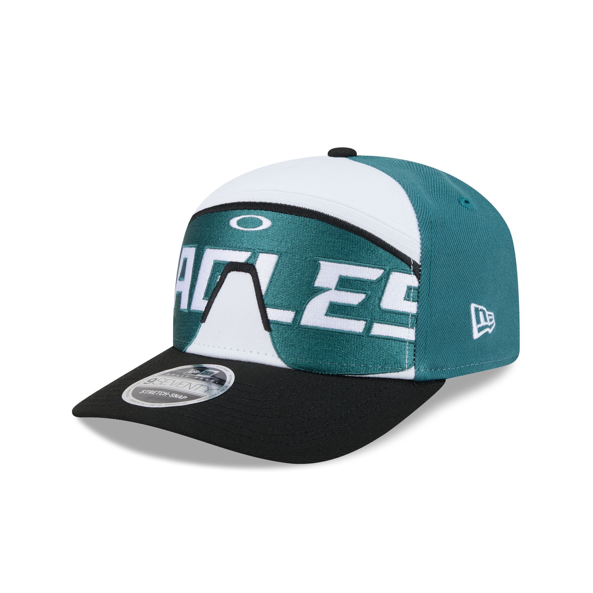 Oakley x Philadelphia Eagles Sunglasses Split Panel 9SEVENTY Stretch-Snap Hat