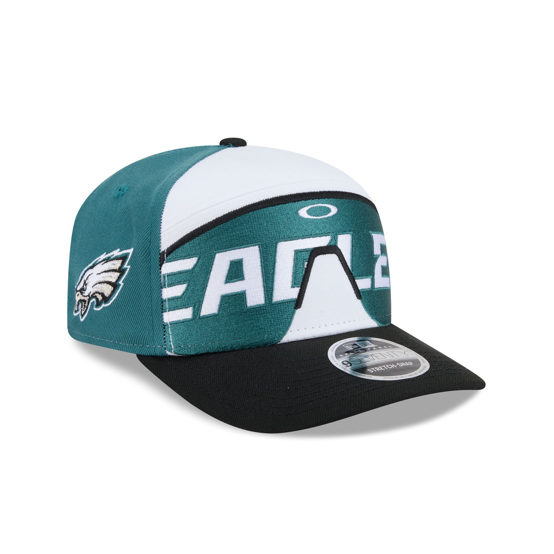 Oakley x Philadelphia Eagles Sunglasses Split Panel 9SEVENTY Stretch-Snap Hat