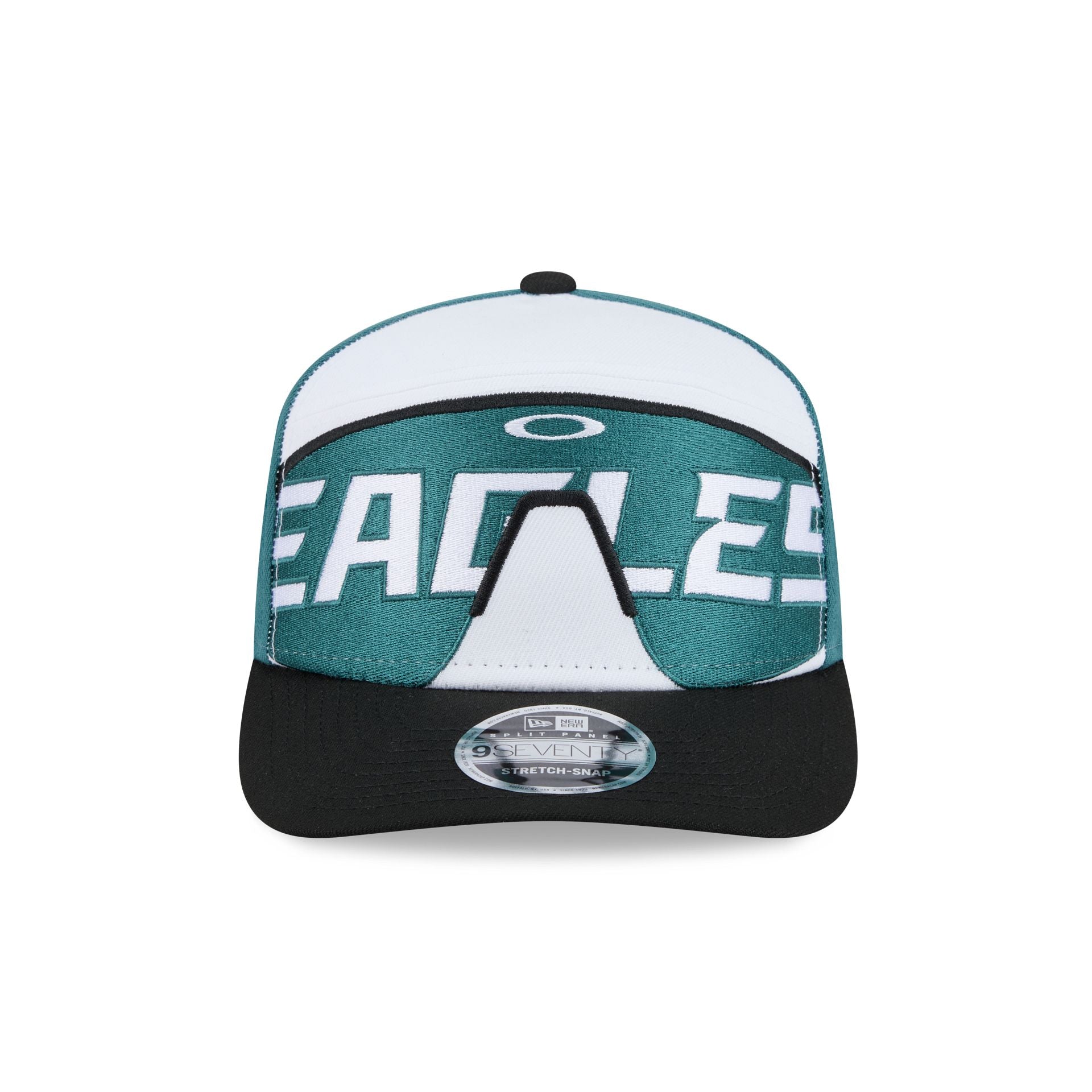 Oakley x Philadelphia Eagles Sunglasses Split Panel 9SEVENTY Stretch-Snap Hat