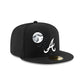 Atlanta Braves Glow-in-the-Dark Bats 59FIFTY Fitted Hat