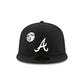 Atlanta Braves Glow-in-the-Dark Bats 59FIFTY Fitted Hat