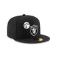 Las Vegas Raiders Glow-in-the-Dark Bats 59FIFTY Fitted Hat