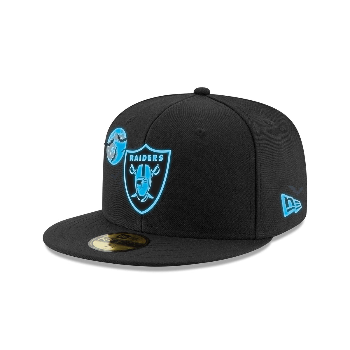 Las Vegas Raiders Glow-in-the-Dark Bats 59FIFTY Fitted Hat