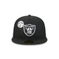 Las Vegas Raiders Glow-in-the-Dark Bats 59FIFTY Fitted Hat