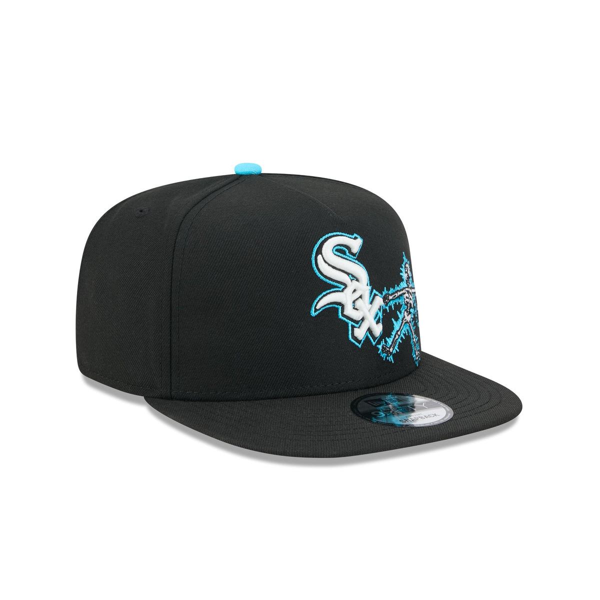 Chicago White Sox Electric Shock Skeleton 9FIFTY A-Frame Snapback Hat