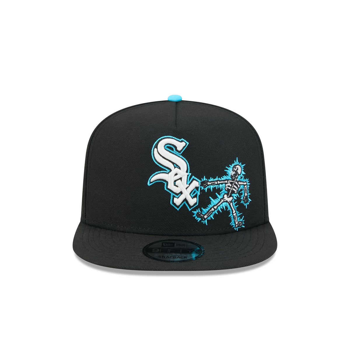 Chicago White Sox Electric Shock Skeleton 9FIFTY A-Frame Snapback Hat