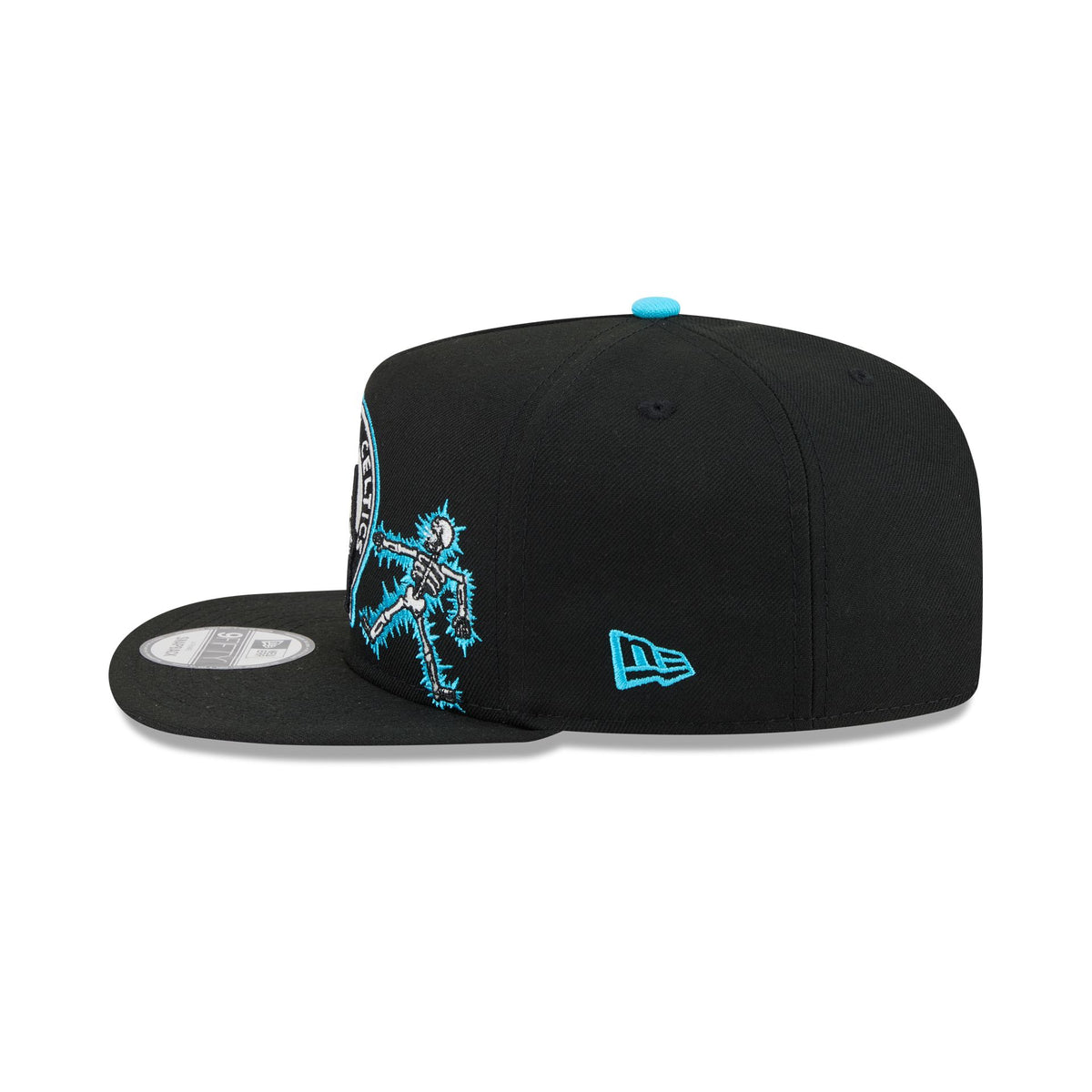 Boston Celtics Electric Shock Skeleton 9FIFTY A-Frame Snapback Hat