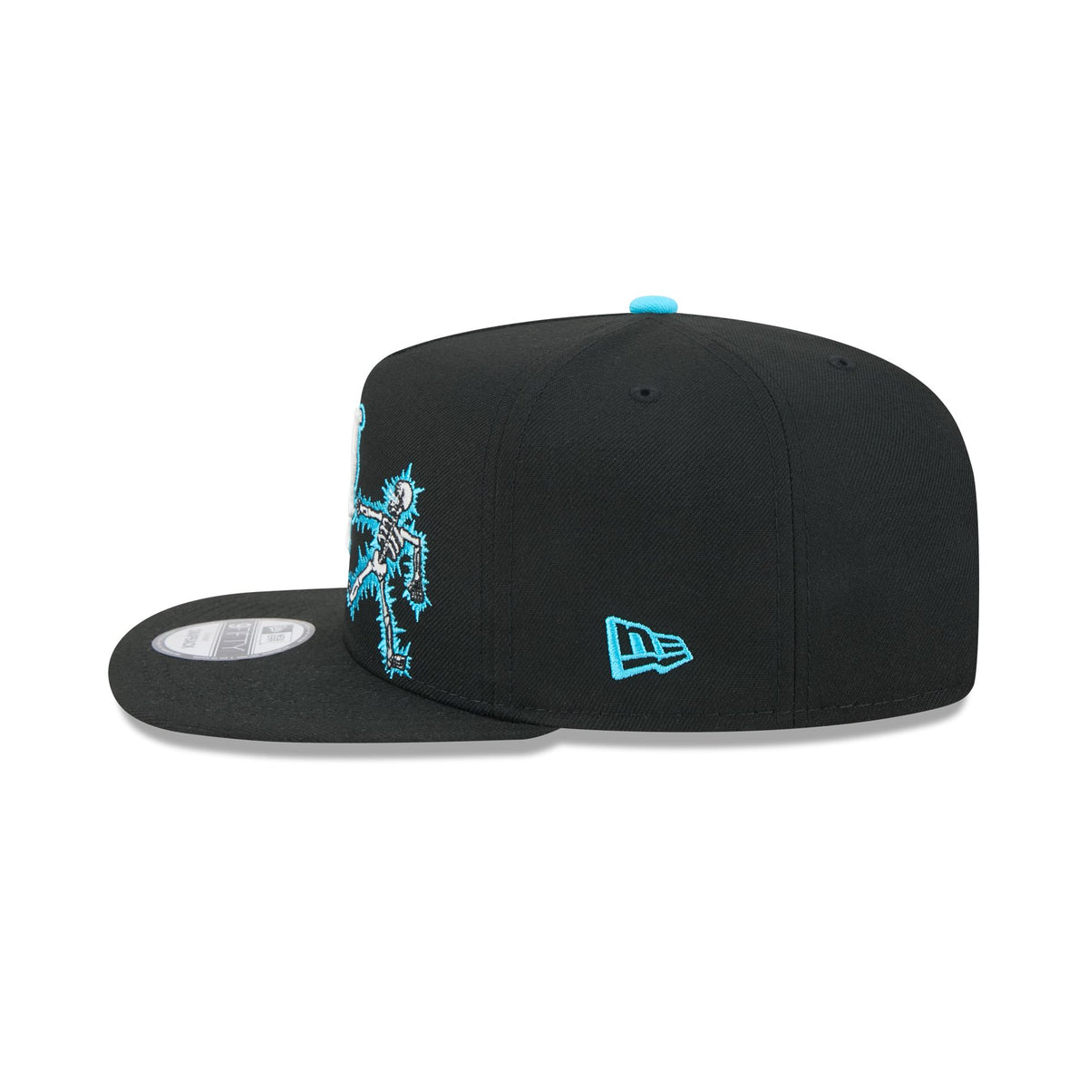 New York Mets Electric Shock Skeleton 9FIFTY A-Frame Snapback Hat