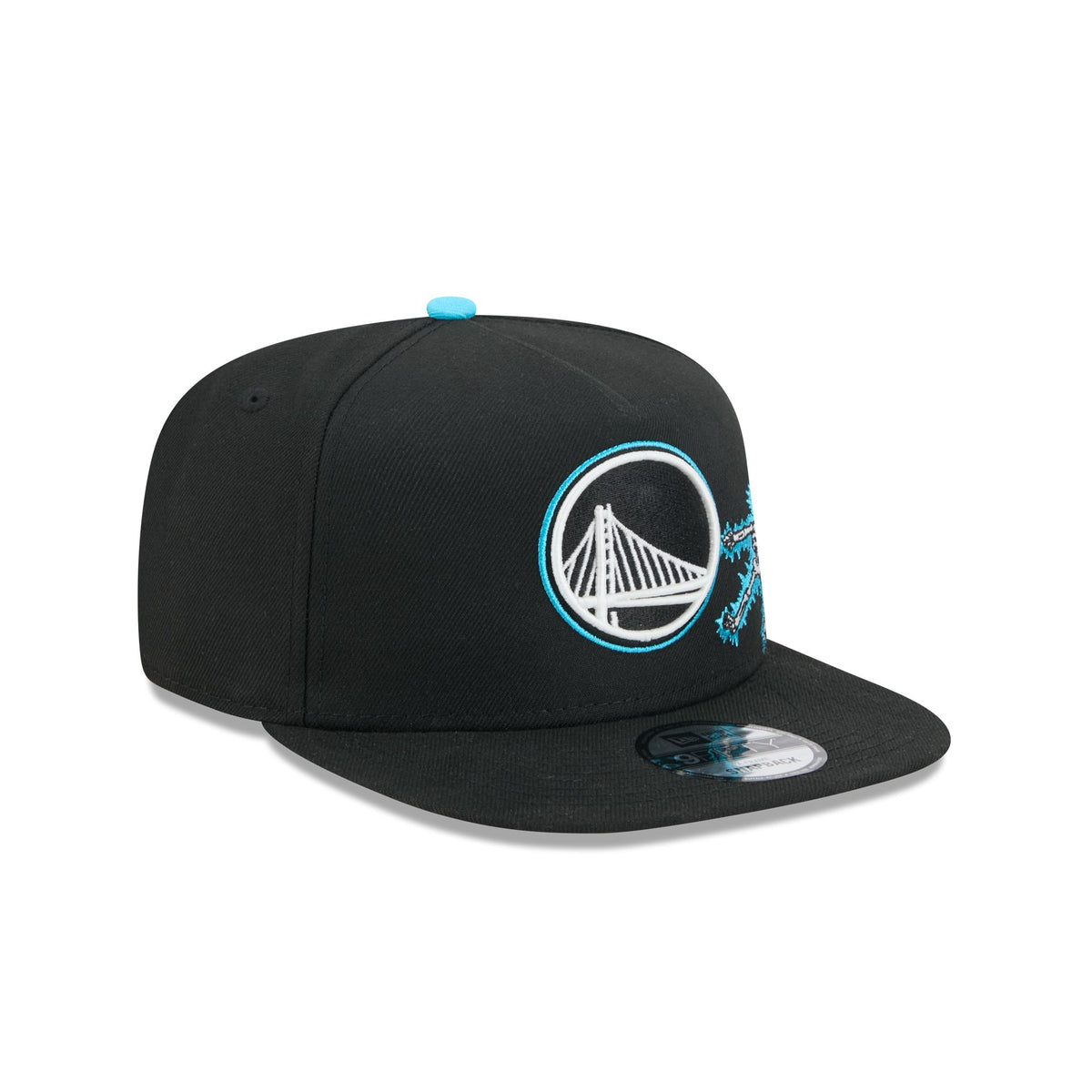 Golden State Warriors Electric Shock Skeleton 9FIFTY A-Frame Snapback Hat